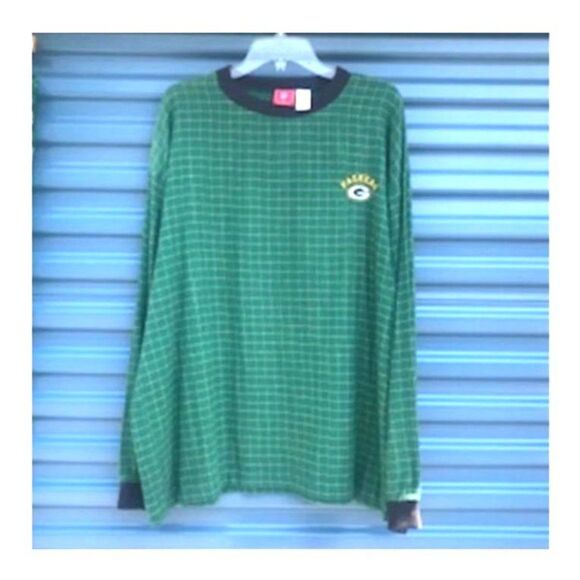 Long Sleeve Pajama Top . Size: Extra Large (46-48) . Green Bay Packers - Picture 1 of 3